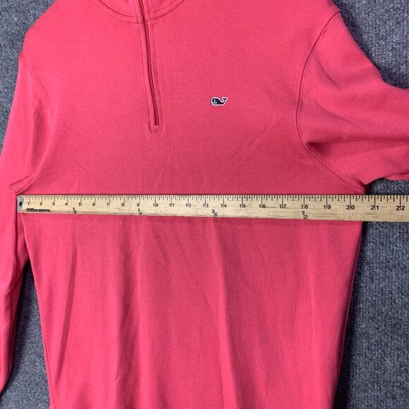 Vineyard Vines Quater Zip Mock Neck Pullover Sweatershirt Women Medium - Picture 4 of 9